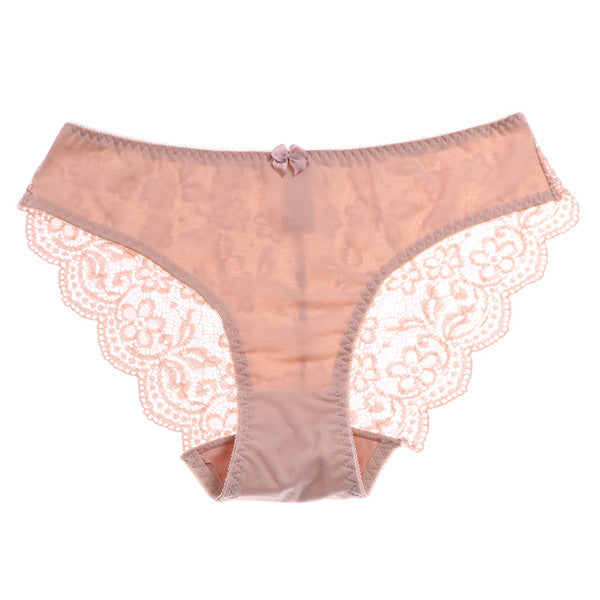 New Women's Briefs Viscose Lace Panties Plus Size Transparent Underwear Ladies Intimates Sexy XL 2XL 3XL High Quality