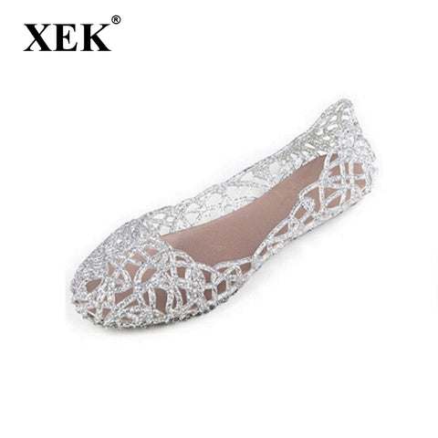 New 2017 summer women sandals breathable shoes crystal jelly nest crystal sandals female flat sandal shoes woman
