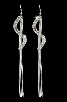 ZOSHI High Quality U Pick Style 2017 Bling Crystal Long Tassel Party Stud Dangle Drop Earrings Eardrop For Women Jewelry