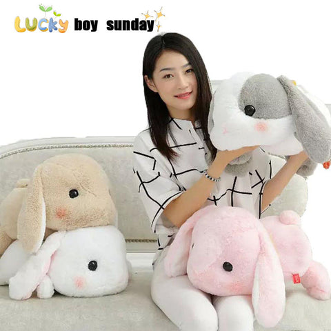 50cm Rabbit Dolls Plush Classical Lying Bunny Rabbit Toy Amuse Lolita Loppy rabbit Kawaii Plush Pillow  for Kids Friend Girls