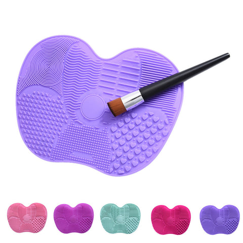 Silicone Makeup Brush Cleaning Mat Washing Tools Hand Tool Large Pad Sucker Scrubber Board Washing Cosmetic Brush Cleaner Tool