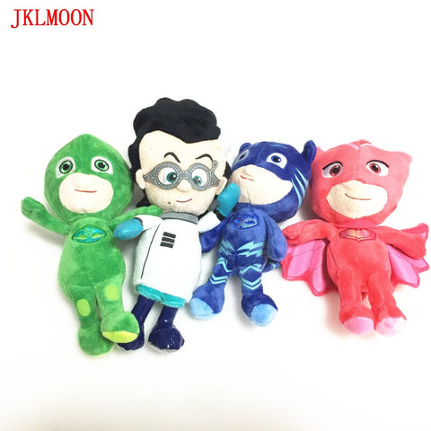 4Styles Pj Cartoon Mask Hero Cat Boy & Gekko & Owlette Movie Figure Toys 20-25cm Size