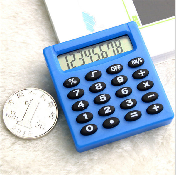 Pocket Cartoon Mini Calculator Ha ndheld Pocket Type Coin Batteries Calculator carry extras