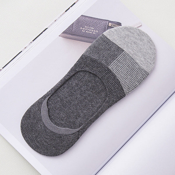 Summer Man Business Affairs Invisible Socks slippers Enlarge Code Male Socks Cotton Silica Gel Non-slip Shallow Mouth Socks
