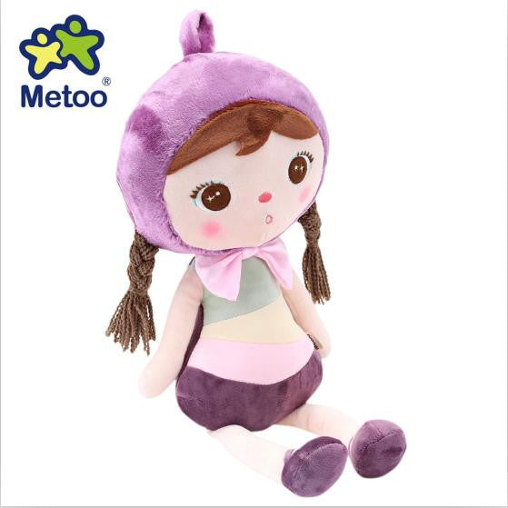 Metoo Doll Plush Cute Stuffed Cartoon Animal Design Babies Plush Toy Doll Baby for Kids Birthday / Christmas Gift Metoo Dolls