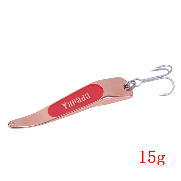 YAPADA Spoon Lure Backlight 10g 15g 20g 25g Multicolor 005 Zinc Alloy Artificial Fishing Lures with Treble Hook free shipping