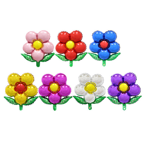 XXPWJ Free shipping 1pcs flowers aluminum balloons birthday party balloons wholesale children's toys
