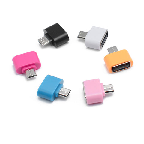 FFFAS Colorful Mini OTG Cable USB OTG Adapter Micro USB to USB Converter for Tablet PC Android Samsung Xiaomi HTC SONY LG