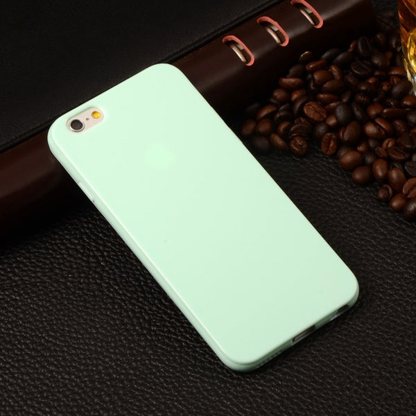 Soft Candy Plastic Case For iPhone 6 Case Rubber Back Skin For Apple iPhone 6S Case 4.7" Silicone Protective Cover For iPhone6