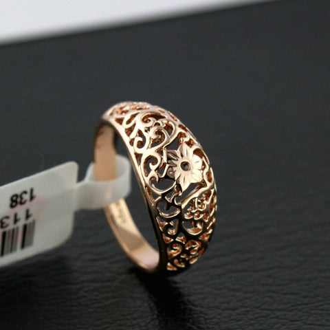 GR.NERH brand 1PCS Free shipping New arrival Gold-color Hollow Out retro totem flower jewelry rings (CROWN CR-012)