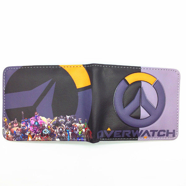 Blizzard Game Overwatch/Tokyo Ghoul 3D Wallets Tracer Reaper Overwatch Purse Billetera For Teenager Leather Money Bag