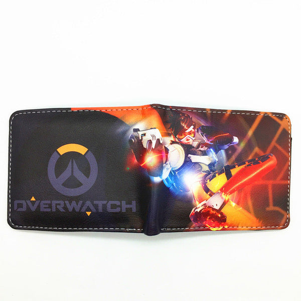 Blizzard Game Overwatch/Tokyo Ghoul 3D Wallets Tracer Reaper Overwatch Purse Billetera For Teenager Leather Money Bag