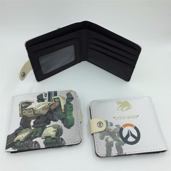 Blizzard Game Overwatch/Tokyo Ghoul 3D Wallets Tracer Reaper Overwatch Purse Billetera For Teenager Leather Money Bag