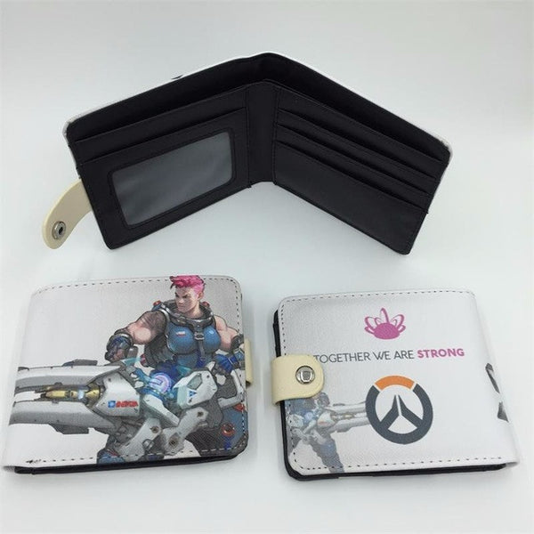 Blizzard Game Overwatch/Tokyo Ghoul 3D Wallets Tracer Reaper Overwatch Purse Billetera For Teenager Leather Money Bag