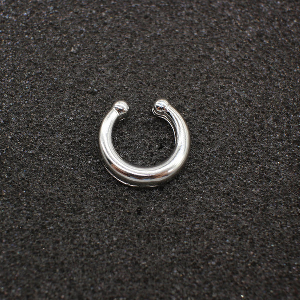 High quality metal fake nose ring Medical titanium jewelry clicker faux septum Piercing clip non Body Hoop For Women wholesale