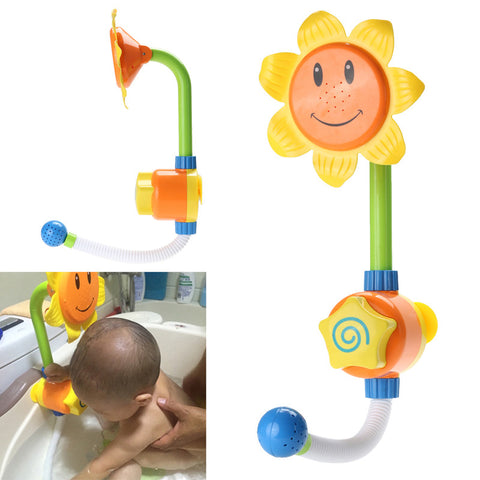 Sunflower Shower Faucet Baby Bath Watering Toys Children Sunflower Shower Faucet Bath Learning Toy Gift
