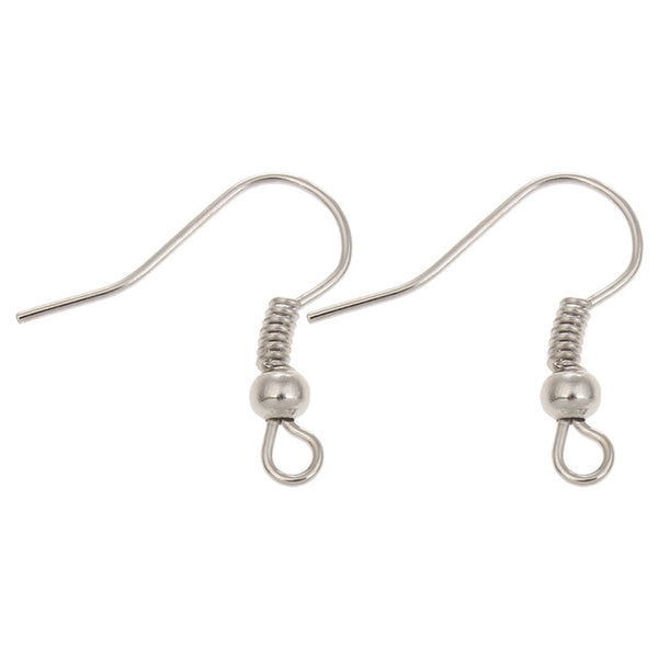 YYW 100pcs/lot DIY Earring Findings Earrings Clasps Hooks Fittings DIY Jewelry Making Accessories Iron Hook Earwire Jewelry