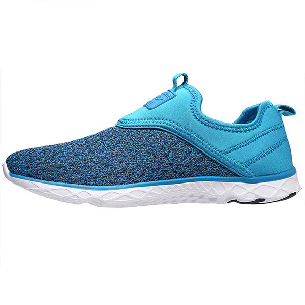 Aleader 2017 New Breathable Mens Shoes Summer Slip On Beach Shoes Flat Ladies Walking Water Shoes Mesh Casual Shoes zapatillas