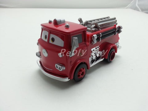 Pixar Cars 2 Red Firetruck Metal Diecast Toy Car 1:55 Loose Brand New In Stock & Free Shipping