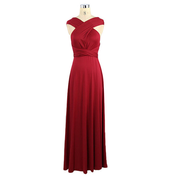 Summer Sexy Dress Women Red Beach Long Bandage Multiway Convertible Dresses Infinity Wrap Robe Maxi Dress Wrap Vestidos 2016