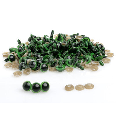 Hot 100pcs 12MM Plastic Safety Eyes For Teddy Bear Doll Animal Puppet Craft