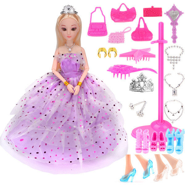 UCanaan New Favorite Princess Doll Fashion Party Wedding Dress Moveable Joint Body Classic Toys Best Gift for Girls Friends