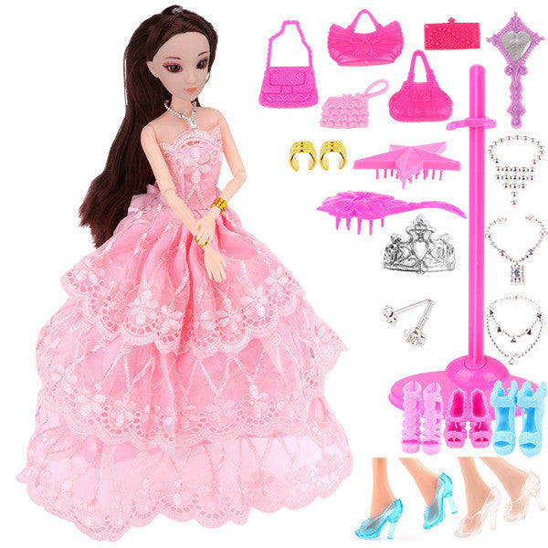 UCanaan New Favorite Princess Doll Fashion Party Wedding Dress Moveable Joint Body Classic Toys Best Gift for Girls Friends