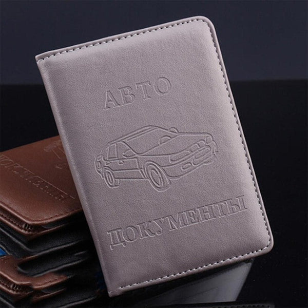 Top Quality Russian Auto Driver License Bag PU Leather on Cover for Car Driving Documents Card Credit Holder Purse Wallet Case