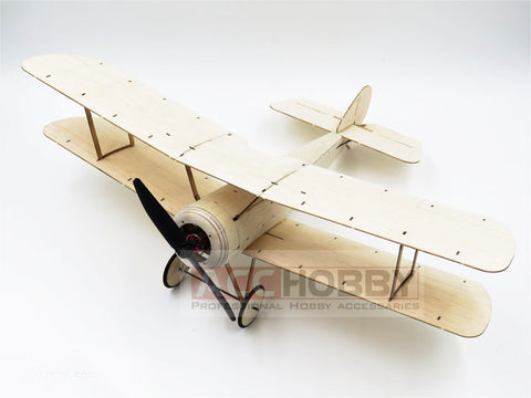 Free Shipping Sopwith Pup Balsa Wood 378mm Wingspan Biplane Warbird Aircraft Kit with Brushless Power System