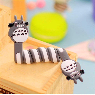 Cartoon Earphone Cable Winder Protector Wire Cord Organizer protetor de cabo for iPhone 5 5s 6 6s 7 plus Computer PC cable clip