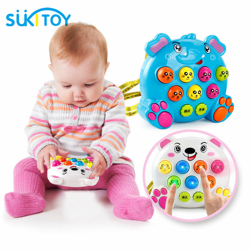 SUKIToy Kids' Fight Rat Game Machine with Electronic Handheld Design with Light & Music Funny cool game for children SK036