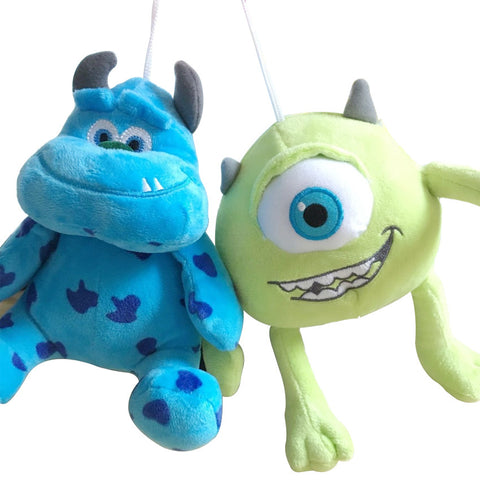 2pcs/lot 20cm Monsters Inc Monsters University Monster Mike Wazowski & James P. Sullivan plush toy for kids gift
