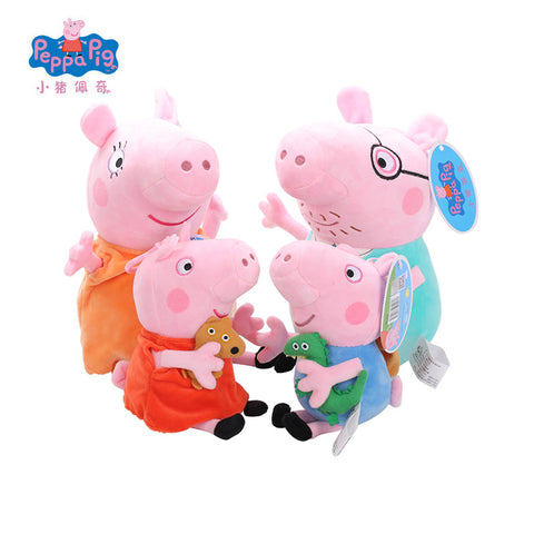 Original Brand Peppa Pig Stuffed Plush Toys 19/30cm Peppa George Pig Family Party Dolls For Girls Gifts Animal Plush Toys