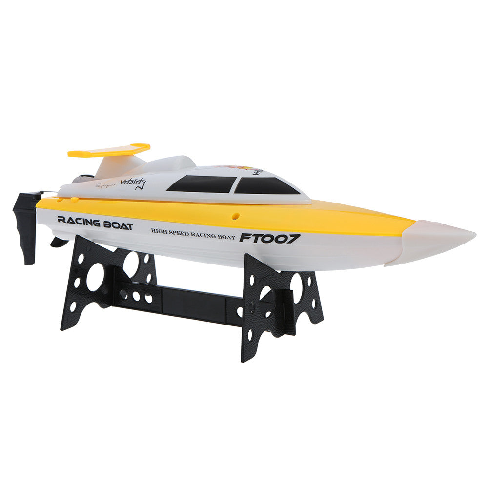 High Quality FT007 2.4G 4CH 20km/h High Speed Wireless Radio Control RC Boat with EU plug Changer