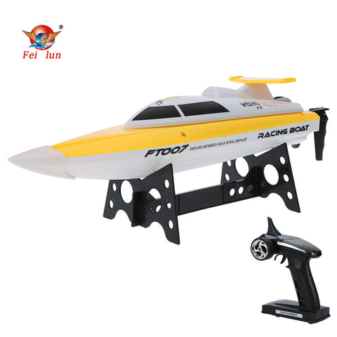 High Quality FEI LUN FT007 2.4G 4CH 20km/h High Speed Wireless Radio Control RC Professional Racing Boat with EU plug Changer
