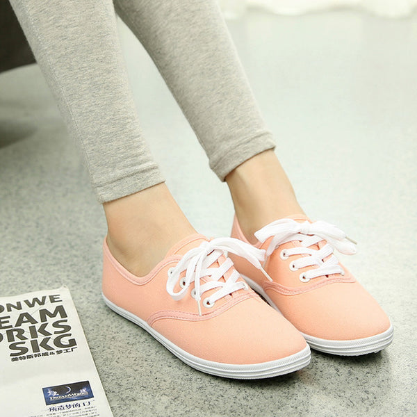 Women's spring canvas shoes female Korean white shoes breathable Chao Literature student shoes female foreign trade shoes