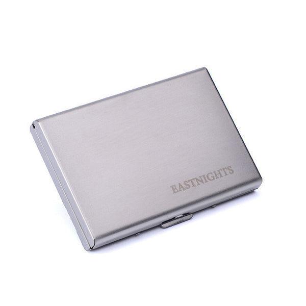 EASTNIGHTS 2017 new arrival High-Grade stainless steel men credit card holder women metal bank card case card box TW2703