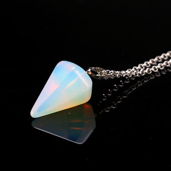 New Natural stone Quartz stone pendant Chain necklace Women Statement Fashion Jewelry  Free shipping