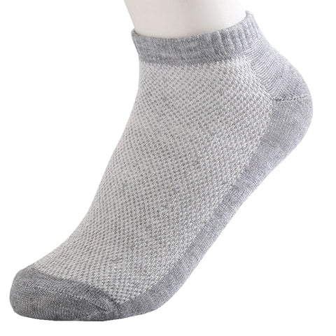 20Pcs=10Pair Solid Mesh Men's Socks Invisible Ankle Socks Men Summer Breathable Thin Boat Socks Size EUR 38-43 cheap price