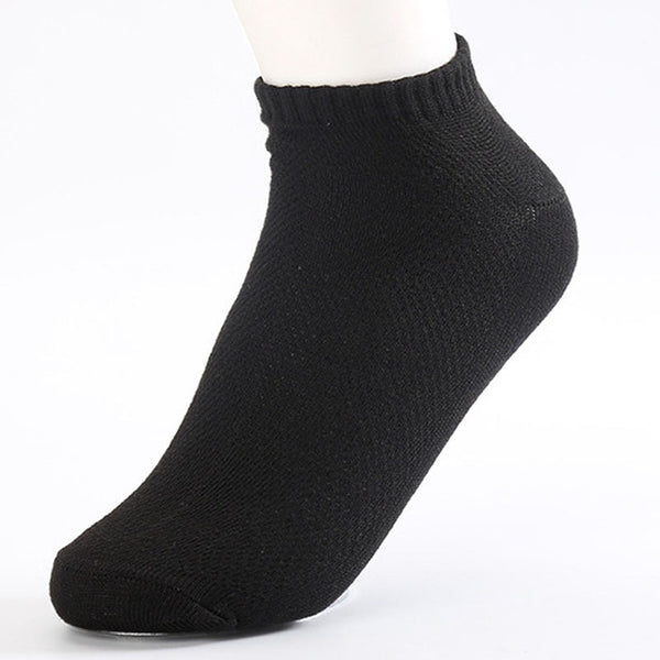 20Pcs=10Pair Solid Mesh Men's Socks Invisible Ankle Socks Men Summer Breathable Thin Boat Socks Size EUR 38-43 cheap price
