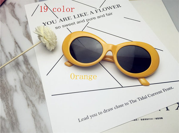 Long Keeper 2017 Oval Sunglasses NIRVANA Kurt Cobain Star Style Sunglasses Men Women Retro Sun Glasses 16 Colors Wholesale Price