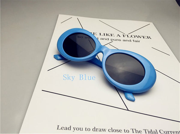 Long Keeper 2017 Oval Sunglasses NIRVANA Kurt Cobain Star Style Sunglasses Men Women Retro Sun Glasses 16 Colors Wholesale Price