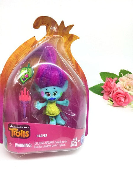 11 styles mini trolls Movie Trolls Action Figure toys Poppy Branch Critter Skitter Figures Trolls toys for Children Kids Gifts