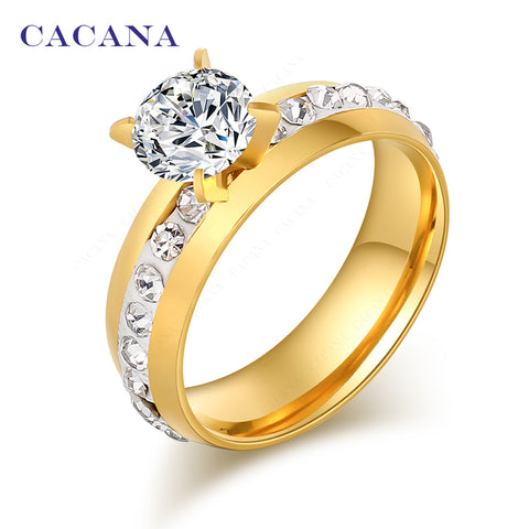 CACANA Top Quality Rings For Women Fashion Jewelry Wholesale NO.R110