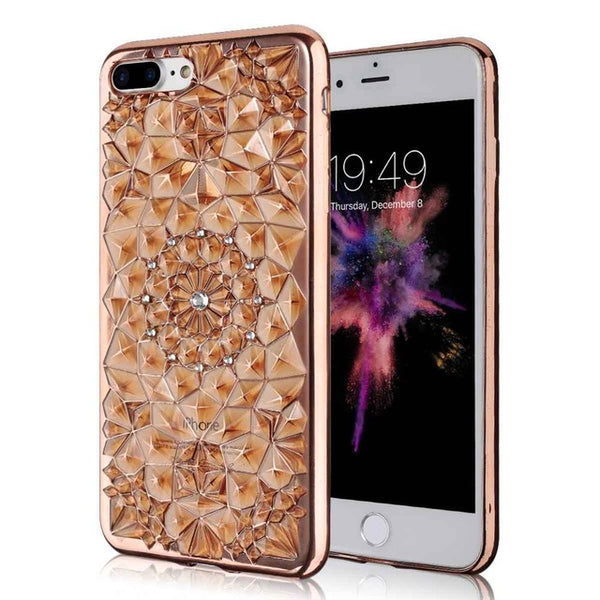 Cell Phone cases Accessories High quality Diamond Skin covers for iphone 6 6s 6 plus 6s plus with electroplating soft back cover