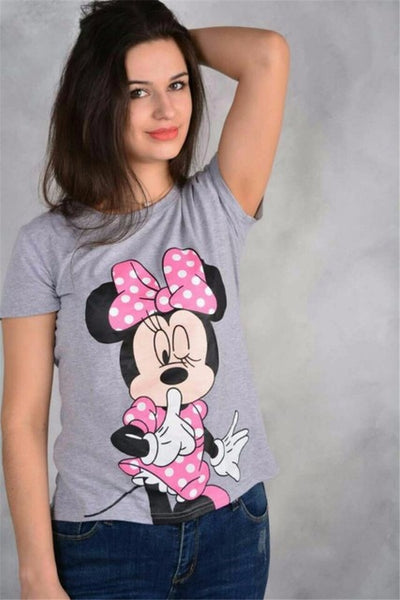 New Cartoon Anime Mickey women T Shirt Women Summer Short-sleeve Emoji Casual T shirt Woman Clothes O Neck T-shirt Femme