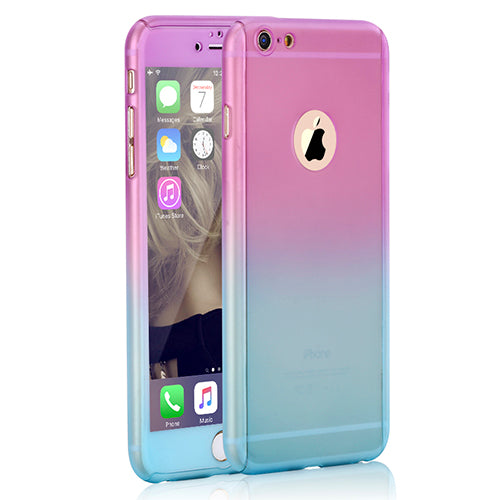 New Cute Gradient Case for iPhone 6 6S 6Plus 6s Plus TPU Case Soft Dual Silicon Cover Fundas for iPhone 6 s TPU Gel