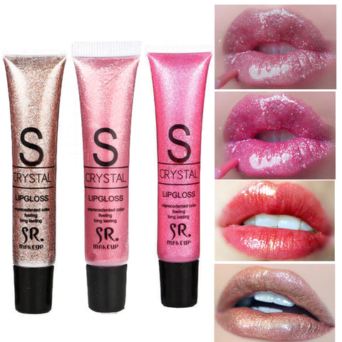 Brand Makeup Crystal Liquid Lips Cosmetics Long Lasting Lipstick Moisturizer Shining Diamond Shimmer Glitter Lip Gloss