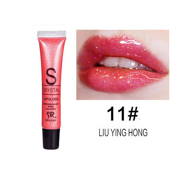 Brand Makeup Crystal Liquid Lips Cosmetics Long Lasting Lipstick Moisturizer Shining Diamond Shimmer Glitter Lip Gloss