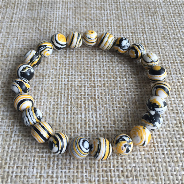 YUMUZ Hot Selling Natural Stone bead Buddha Bracelets Black Lava bracelet pulseras mujer Men Women